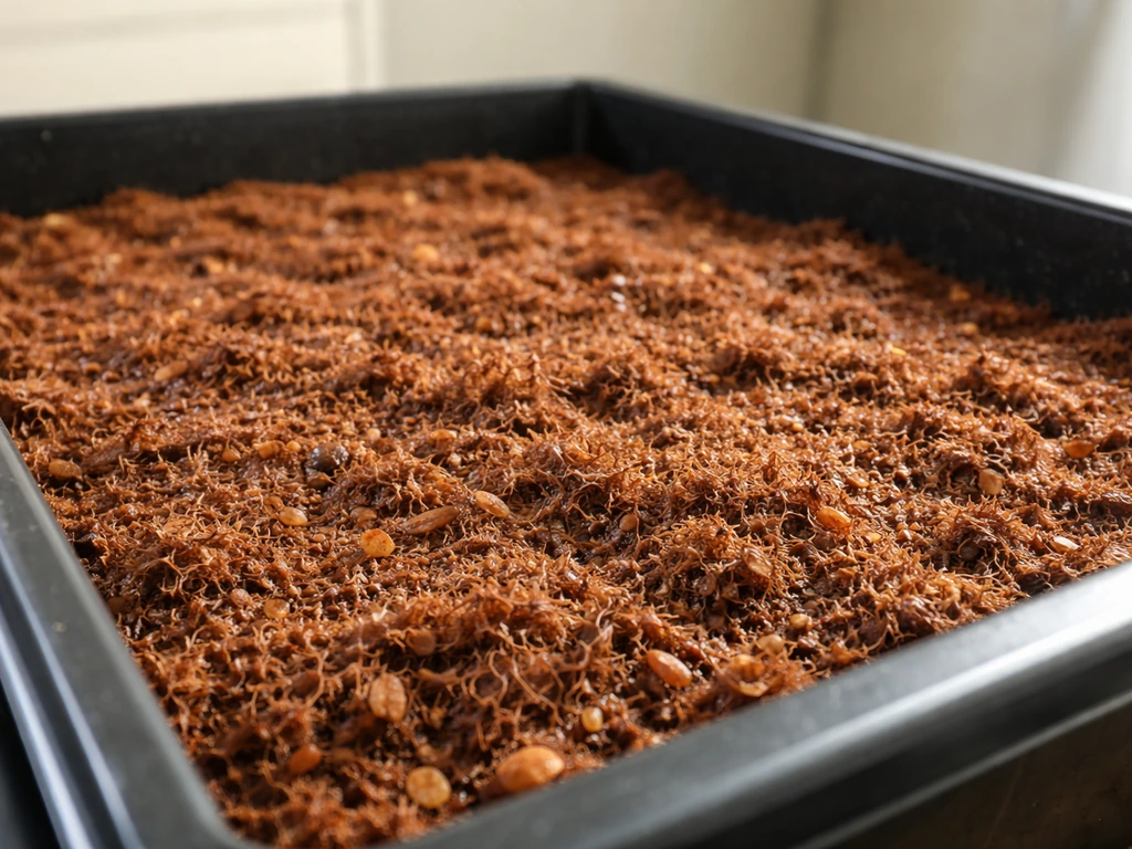 Moistened coco grow medium in a grow tray, showing fresh, airy texture ready for pH and EC tuning.